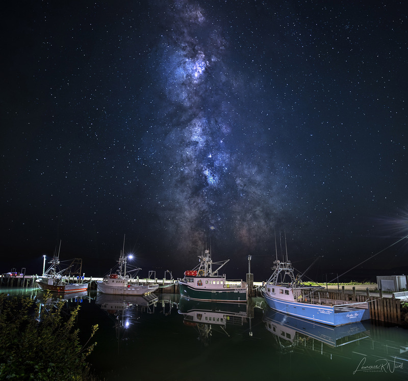 _LRN0224 -Lawrence R Nicoll -Fishing Boats under the Milky Way - Copy.jpg