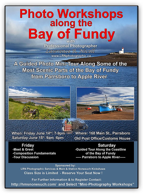 2013  Course 4 -Mini-Photo Workshop.jpg :: On day Guided photo workshop along the Bay of Fundy Shores