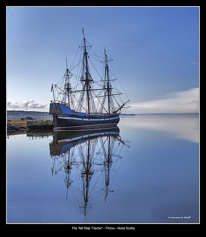 2895 -tall Ship Hector.jpg :: In Pictou Harbour the Tall Ship Hector lays at anchor