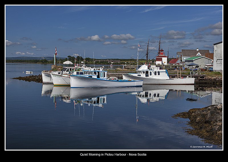 2899 -Pictou Harbour.jpg :: A quiet Morning in Pictou Harbour, Nova Scotia