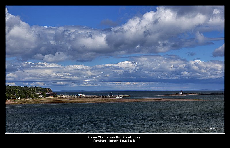 5263 -Parrsboro Hbr at high tide.jpg :: A beautiful day at high tide in Parrsboro Harbour