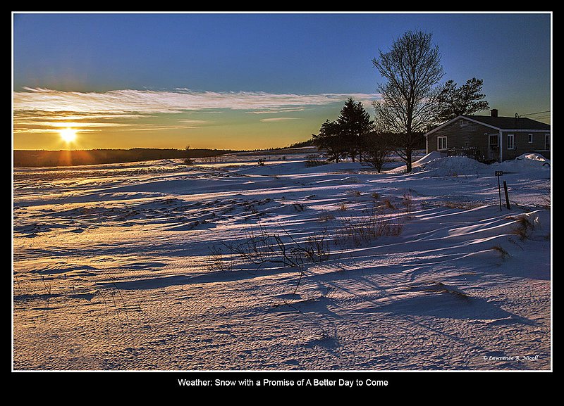 8640 -Final light of day.jpg :: The last light skims the windblown snow,promising a better new day