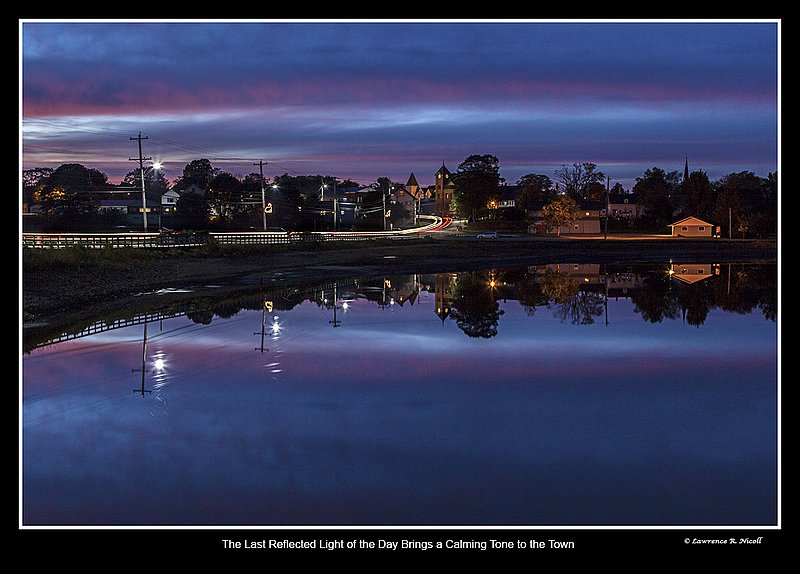 9777 -The Aboiteau  Parrsboro in the lght.jpg :: Dusk falls and quiet arrives in Parrsboro