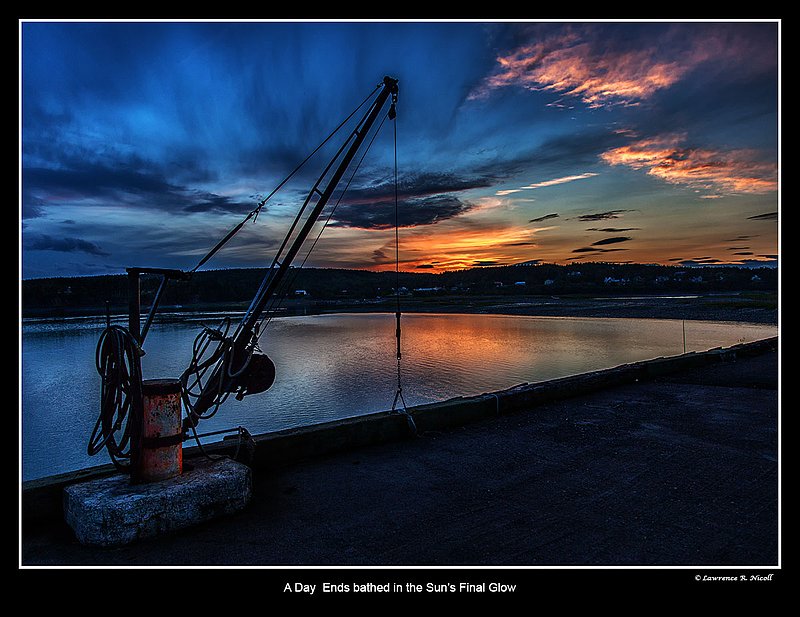 _MG_8362 -Sunset at Parrsboro Hbr.jpg :: Glow of final light at Parrsboro Harbour