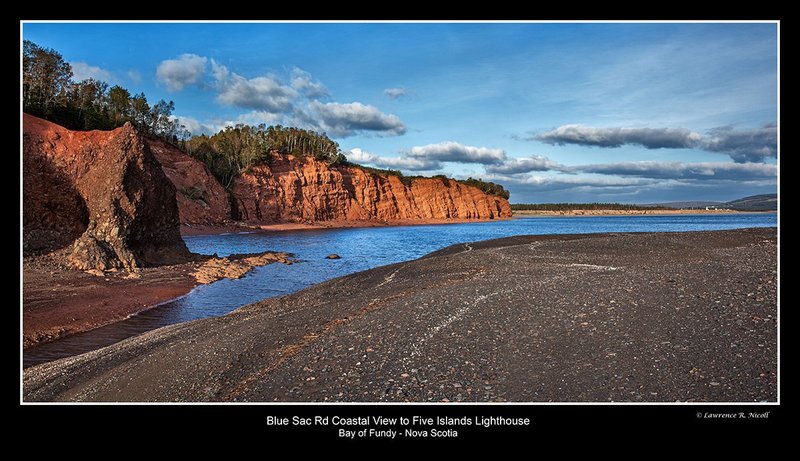 _MG_9277-84 -Dusk colours the cliffs on the Bay of Fundy.jpg :: Low tide on the Bay of Fundy