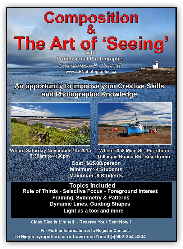 2015  Course -Composition - Poster -A.jpg :: Composition - Taking pictures from ok to WOW