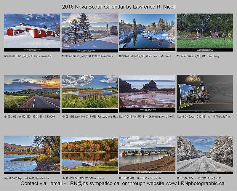 2016 NS Calendar cover page.jpg :: Images for 2016 Nova Scotia Calendar