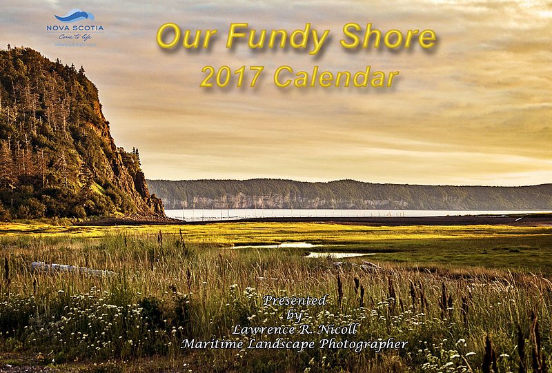 Nbr 01 -2017 Calendar Cover -Final LIght at Partridge Island.jpg :: 2017 Calendar Cover