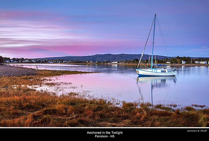 Nbr 03 Mar 2017 -Anchored in the Twilight -Parrsboro Hbr.jpg :: Mar 2017 -Anchored in the Twilight