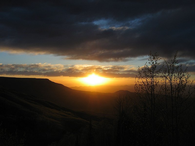 Lace.jpg :: Sunset on Grand Mesa National Forest