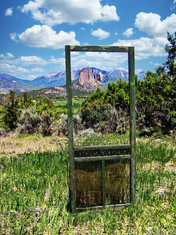 Out the Screen Door.jpg :: Needle Rock outside Crawford CO.