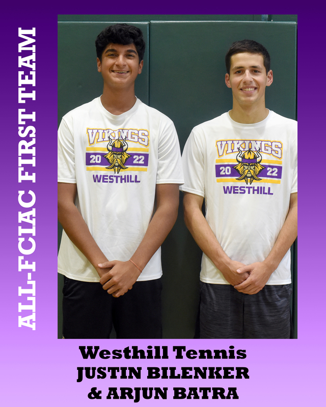 All-FCIAC Boys Tennis Westhill Bilenker Batra.jpg
