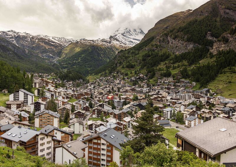 GQ7A0938 copy.jpg :: Zermatt is a compact village at the end of a valley. No cars are permitted.