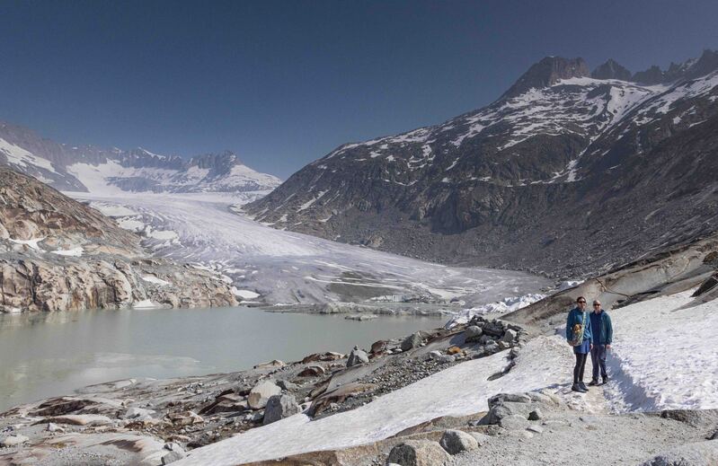GQ7A2267 copy.jpg :: Near the top of the pass is the massive Rhone Glacier. The glacier is a source for the Rhone River, the 2nd longest river in France.