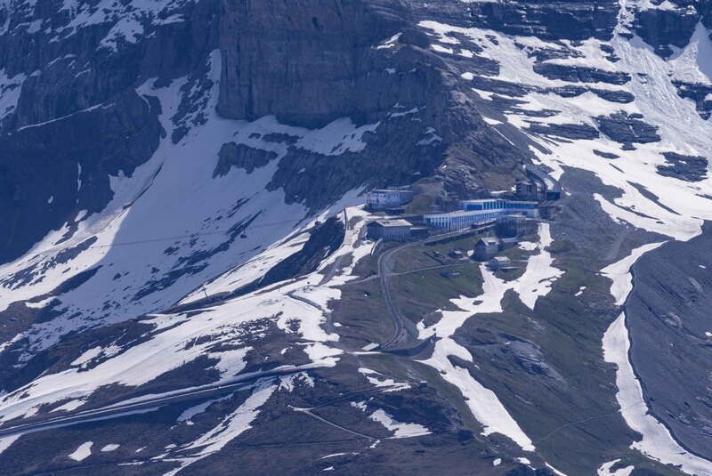 GQ7A8032 copy (1).jpg :: Eigergletscher is the upper terminal of the Eiger Express lift at (2320m) and sits below a flank of The Eiger. 