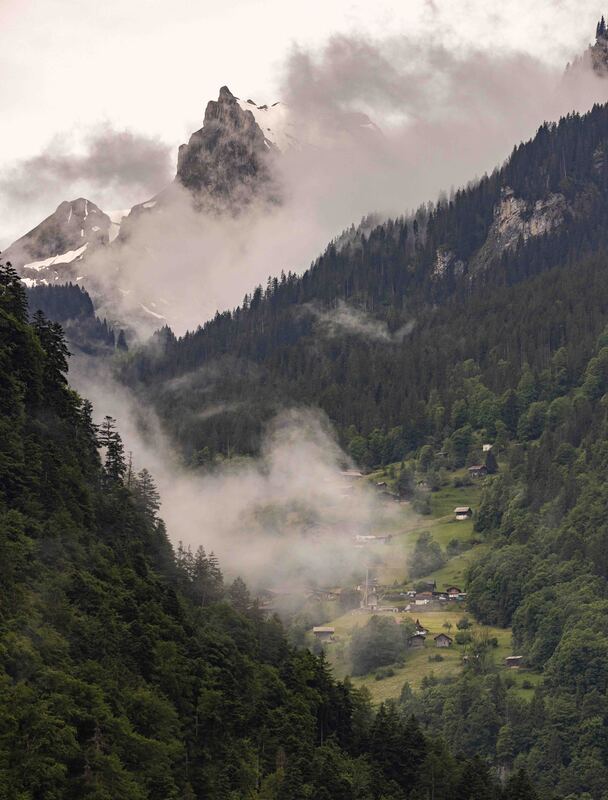 GQ7A9070 copy (1).jpg :: A view from the place we stayed in the tiny village of Grundlishwand (between Interlaken and Grindelwald)