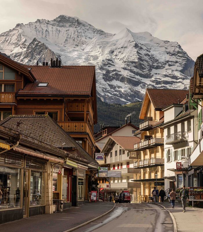 GQ7A9432 copy (1).jpg :: Main street in the motor vehicle free village of Wengen.