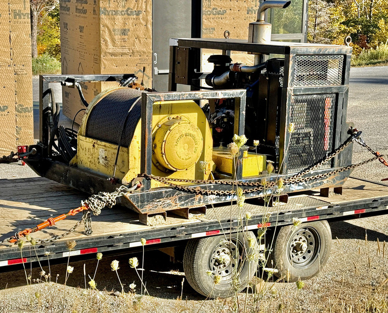 IMG_4104 copy.jpg :: 9/21 Winch is ready to go to work installing the haul rope.