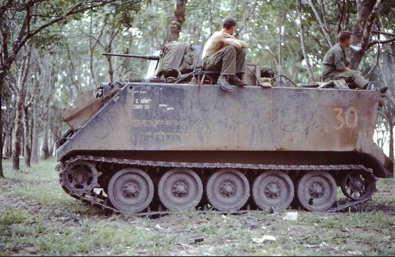 25th Inf Div (4th Cav) - V27122C.jpg :: 25th Inf Div, 4th Cav, Vietnam War - US ARMY PHOTO: M113 apc 3/4th Cavalry, 25th Infantry Division \