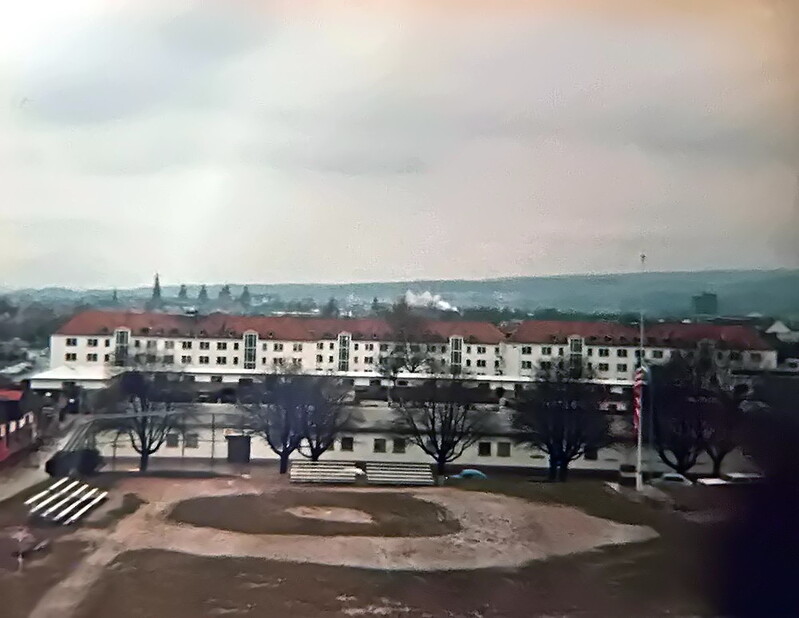 3rd Inf Div (9th Eng Bn) - A2580J.jpg :: 3rd Inf Div, 9th Eng Bn, Vietnam War - US ARMY PHOTO: Looking northwest from Bldg #206 towards the Travis Park family housing area and Fiori Barracks.