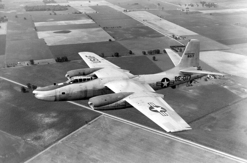 North American Aviation (RB-45C) - AF1211E.jpg :: North American Aviation - Tornado, RB-45C, Jet Bomber, Post-WW II - US AIR FORCE PHOTO: USAF's first jet bomber. AF Ser. No. 48-037, first flight on 17 Mar 1947, introduced on 22 Apr 1948.