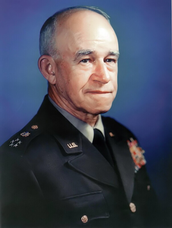 Omar L Bradley (Gen) - D23230C.jpg :: Bradley, Omar L. (Gen.), Officers, Korean War - US ARMY PHOTO: Formal portrait of Gen. Omar L. Bradley (12 Feb 1893 - 8 Apr 1981) was a senior officer of the U.S. Army during and after WWII, rising to the rank of General of the Army. Bradley was the first chairman of the Joint chiefs of Staff and oversaw the U.S. military's policy-making in the Korean War, circa 1950.
