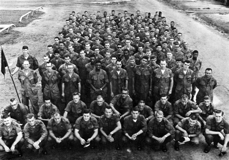 Phu Loi Airbase - V26710E.jpg :: Phu Loi Airbase, Vietnam War - US AIR FORCE PHOTO: Group photo of the 605th, Phu Lois Base Camp, South Vietnam, 1969.
