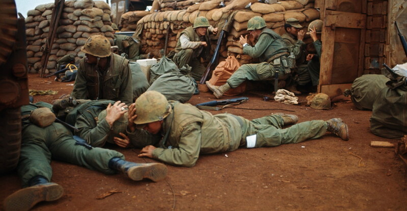 Tet Offensive - V27175F.jpg :: Tet Offensive, Vietnam War - US MARINE PHOTO: Approx 150 US. Marines were killed along with 40 south Vietnamese troops at the Battle of Hue.