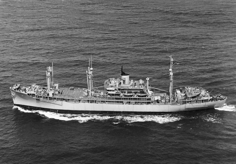 USS Everglades (AD-24) - N15461C.jpg :: USS Everglades (AD-24), Destroyer Tender, Korean-War - US NAVY PHOTO: USS Everglades (AD-24) underway, circa late 1940s or early 1950s, location unknown.
