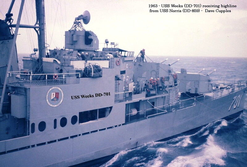USS John W Weeks (DD-701) - N6747C.jpg :: USS John W. Weeks, (DD-701), Destroyer, Vietnam War - US NAVY PHOTO: USS John W. Weeks (DD-701), starboard broadside view underway, Hamburg, Germany, Jun1966.