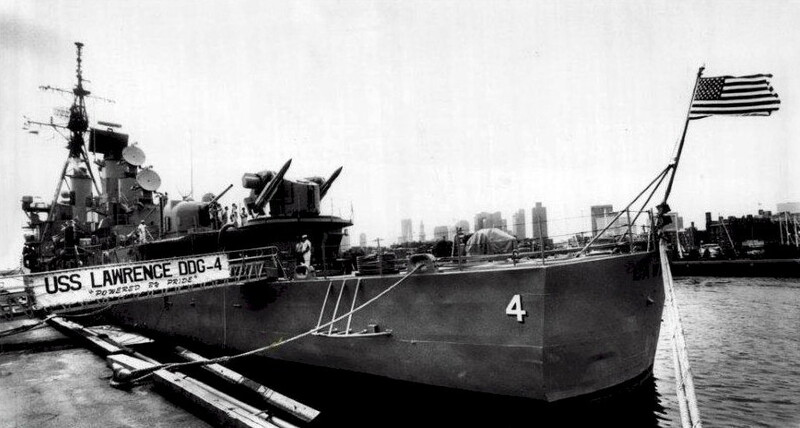 USS Lawrence (DDG-4) - N25990L.jpg :: USS Lawrence (DDG-4), Guided Missile Destroyer, Vietnam War - US NAVY PHOTO: USS Lawrence (DDG-4) Charlestown Navy Yard, 22 Aug 1987.