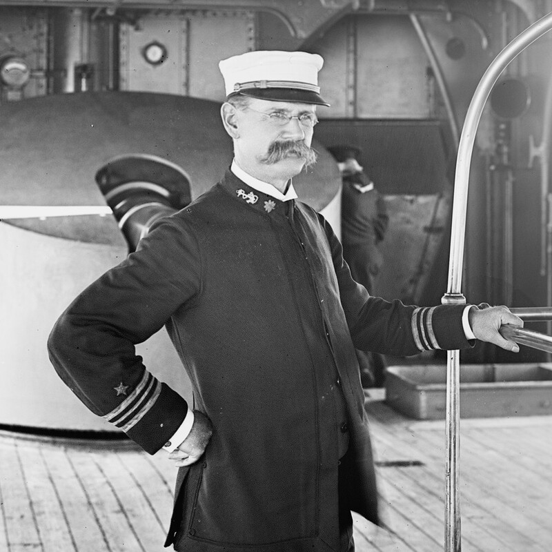 USS Maine (BB-10) - N2963E.jpg :: USS Maine (BB-10), Battleship, Post-Civil-War - US NAVY PHOTO: Captain Giles B. Harber was the USS Maine's (BB-10) Commanding Officer from 1908 to 1909 following his promotion to Rear Admiral. He assumed the duties of Commanding 3rd squadron, Pacific fleet. At one point he was the Commander-in-Chief of both the United States Atlantic Fleet and the Pacific Fleet.
