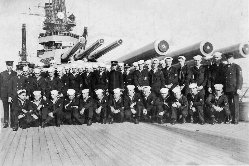 USS Mississippi (BB-41) - N3116G.jpg :: USS Mississippi (BB-41), Battleship, Post-WW I - US NAVY PHOTO: Electrical Division of the USS Mississippi (BB-41). Photo circa late teen's - early 20's.