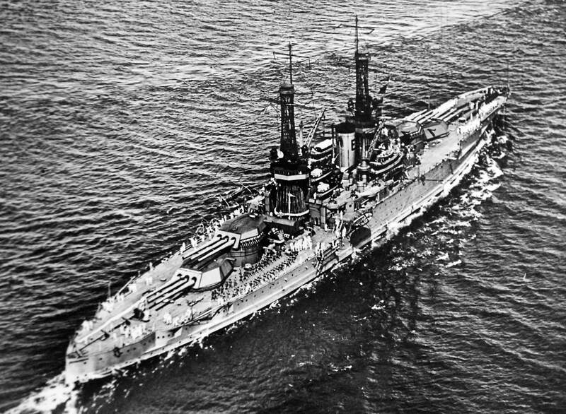 USS Mississippi (BB-41) - N3116L.jpg :: USS Mississippi (BB-41), Battleship, Post-WW I - US NAVY PHOTO: USS Mississippi (BB-41) operating off Panama, circa 1923.
