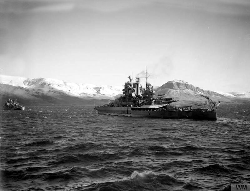 USS Mississippi (BB-41) - N3119L.jpg :: USS Mississippi (BB-41), Battleship, WW II - US NAVY PHOTO: Port quarter view of the USS Mississippi (BB-41) anchored at Hvalfjord, Iceland in mid-Nov 1941.