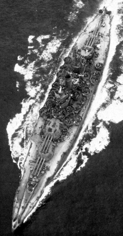 USS Mississippi (BB-41) - N3120L.jpg :: USS Mississippi (BB-41), Battleship, WW II - US NAVY PHOTO: USS Mississippi (BB-41) at San Pedro before many modifications were done. Elaborate searchlight controls have been eliminated and 20mm guns supplement her four quadruple 1.1/75 caliber A.A. mounts, Jun 1942.