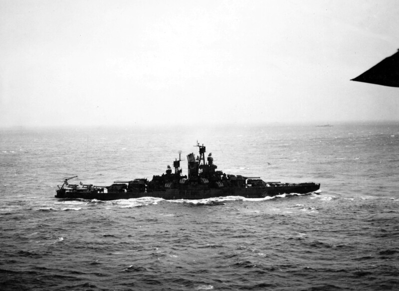 USS Nevada (BB-36) - N3064C.jpg :: USS Nevada (BB-36), Battleship, WW II - US NAVY PHOTO: USS Nevada (BB-36) broadside.
