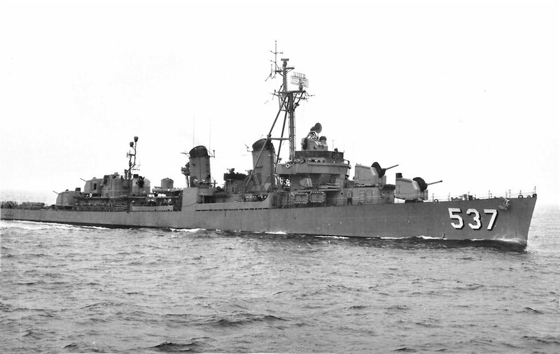 USS The Sullivans (DD-537) - N5275A.jpg :: USS The Sullivans (DD-537), Destroyer, Korean War - US NAVY PHOTO: USS The Sullivans (DD-537) location unknown, 4 Jun 1953.
