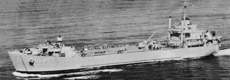 USS Tom Green County (LST-1159) - N26963D.jpg :: USS Tom Green County (LST-1159), Landing Ship, Tank, Vietnam War - US NAVY PHOTO: USS Tom Green County (LST-1159) underway in 1965, location unknown.