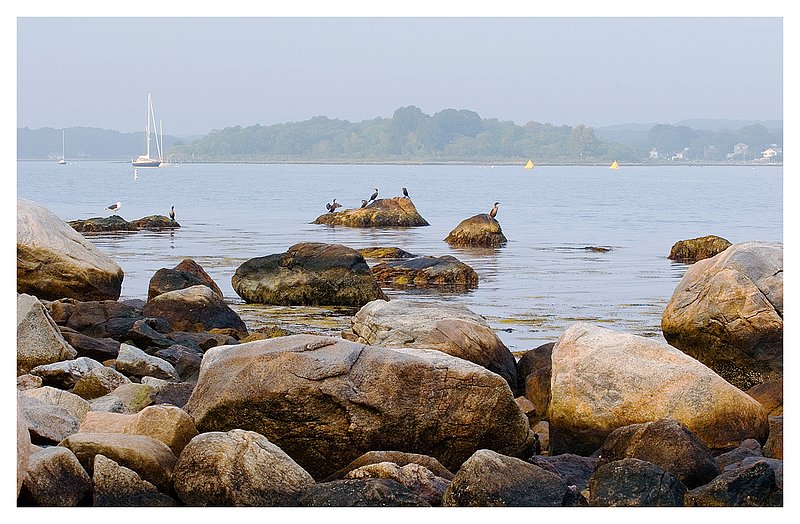 Masonsisland_LowTide SeascapesLighthouses Scenic and Nature