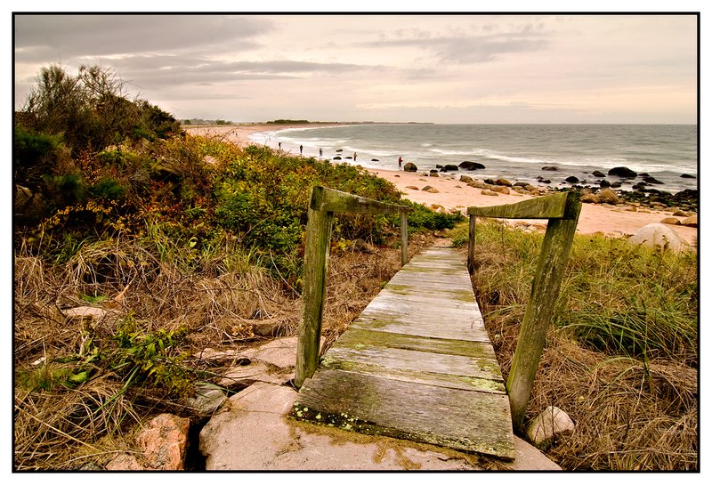 Weekapaug spring storm.jpg :: Weekapaug R.I. - An early spring storm with rain,sleet and snow on the sea coast of R.I.