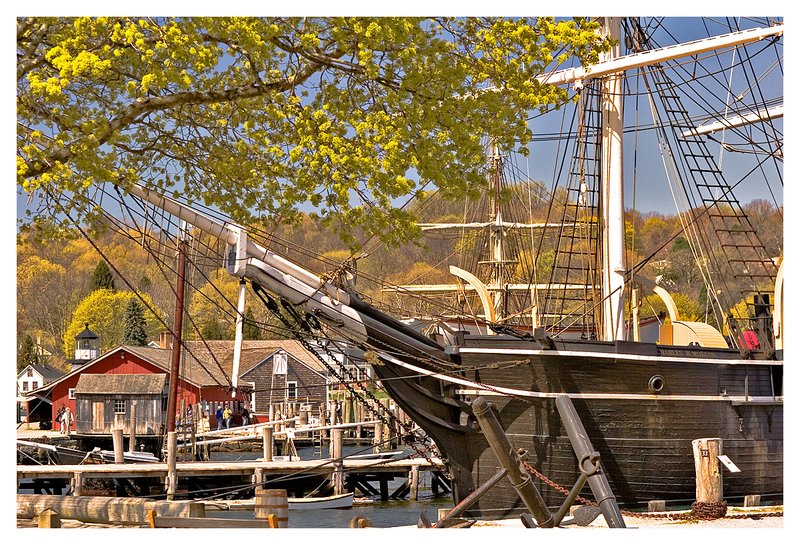 spring morning.jpg :: Mystic - A beautiful spring morning at the Mystic Seaport.