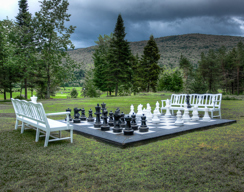 Let_s Play(1).jpg :: life sized chess set at Omni Mount Washington Hotel New Hampshire
