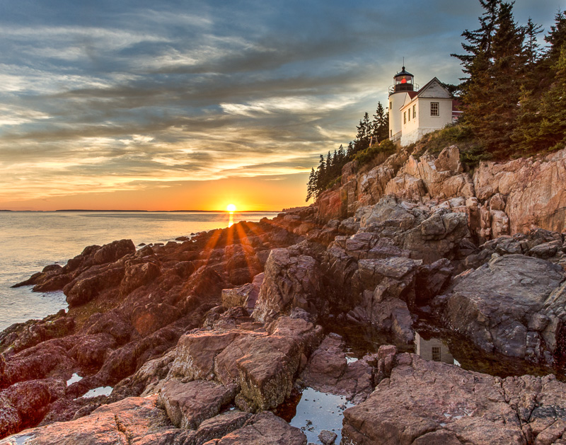 TSJ_20140909_4758_59_60(1).jpg :: Sunset at Bar Harbor Lighthouse Maine