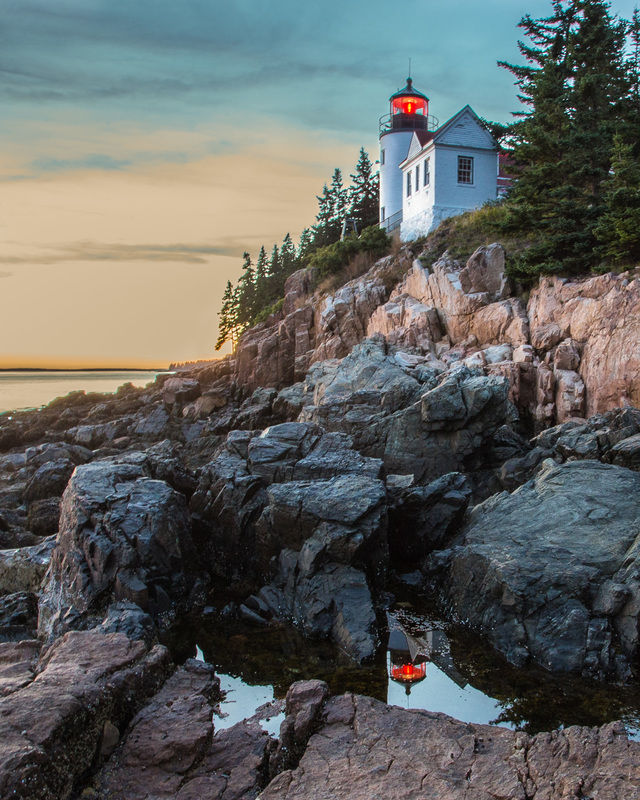 TSJ_20140909_4938(2).jpg :: Reflection at Bar Harbor Lighthouse Maine