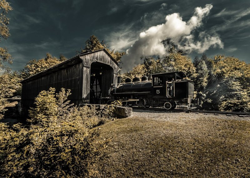 TSJ_20140915_7037.jpg :: Clark's Covered Bridge in New Hampshire