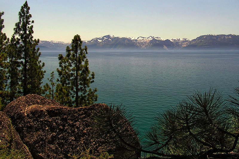 Logan Shoals Vista.jpg :: View of the southwestern shore from Logan Shoals Vista, Lake Tahoe, Nevada 