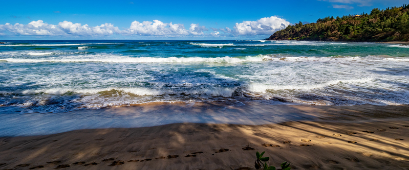 Shadows on the Shore.jpg :: An afternoon stroll along the shore reveals a very intriguing array of patterns at Kahili Beach on Kilauea, Kauai - Hawaii
