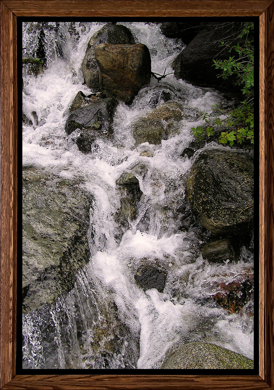 Spring Creek - Framed A.jpg :: A snowmelt in Mineral King, Sequoia National Park, California ... and yes, the water was as frigid as it appears to be!!!