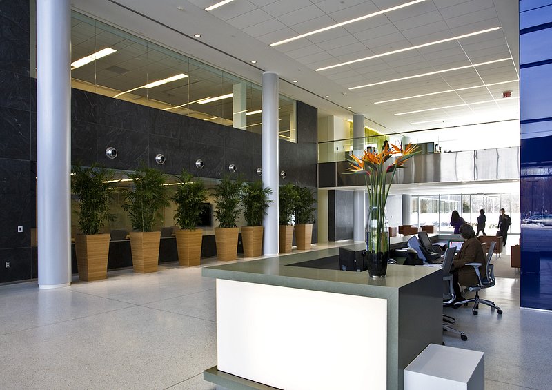 8 Sylvan way lobby1.jpg :: Client: Hampshire Companies
